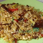 Tampilan nasi goreng kurma di kedai Friends Cafe House.