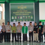 Kapolres Mojokerto Kota, AKBP Wiwit Adisatria, saat mengunjungi Kantor PCNU Kabupaten Mojokerto.