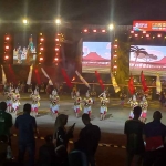 Closing ceremony Porprov Jatim 2023 di Stadion Gajah Mada Mojosari.