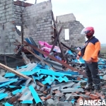 Kondisi rumah Sigit hancur usai diterjang puting beliung.