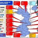 Peta sebaran Covid-19 di Kabupaten Gresik.
