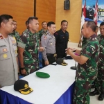 Panglima Komando Armada II Laksda TNI Mintoro Yulianto, S.Sos.M.Si secara resmi membuka Latihan Pengamanan Pemilu Legislatif dan Presiden.