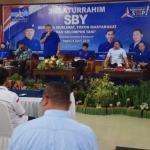 SBY saat silaturahmi dengan pengurus Muslimat NU di Ngawi. foto: ist