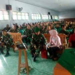 Sosialisasi Bank Jatim terkait transaksi nontunai di Kodim Ngawi.