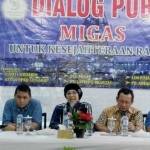 DISKUSI MIGAS: Dialog Publik bertajuk Migas Untuk Kesejahteraan Rakyat, Sabtu (4/6). foto: MUSTAIN/ BANGSAONLINE