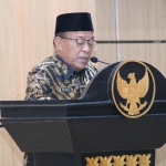 Bupati Fadeli saat sambutan penetapan KUA PPAS APBD Lamongan 2021. 