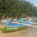 Beberapa kapal/perahu penangkap ikan yang bersandar di perairan Pacitan. 