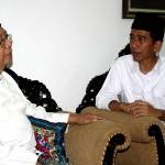 Jokowi sowan ke kediaman KH Salahuddin Wahid. foto:muhammad syafii/BANGSAONLINE