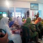 ?Bupati Tuban H Fathul Huda, saat memberikan sambutan dalam acara Muslimat Tuban. foto:suwandi/BANGSAONLINE