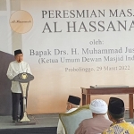 Yusuf Kalla saat meresmikan Masjid Al-Hasanah.