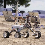 Robot rover Aeroval dari Tim Rival beroperasi di medan simulasi eksplorasi Bulan pada ajang Australian Rover Challenge (ARCh) 2026 di University of Adelaide, Australia. (Ist)