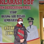 Wakil Bupati Lumajang saat membuka acara Deklarasi Open Defecation Free (ODF) atau Stop Buang Air Besar Sembarangan Kecamatan Lumajang di Pendopo Kecamatan Lumajang. (foto: ist)