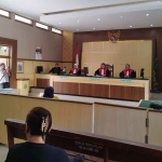 Suasana sidang di PN Pamekasan.