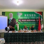 Anggota DPRD Probolinggo dari Fraksi PKB, Nur Hudana saat reses masa sidang 1 tahun 2025.