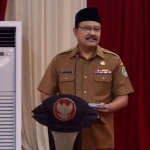 Wali Kota Pasuruan, Saifullah Yusuf, saat memberi sambutan dalam Workshop Aktivasi Budaya Kerja ASN BerAKHLAK.