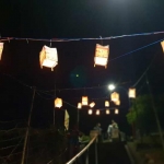 Gantungan lampion Damar Kurung. foto: SYUHUD/ BANGSAONLINE