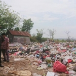 Kondisi Tempat Pembuangan Akhir (TPA) sampah di Desa Buluh, Kecamatan Socah, Bangkalan.