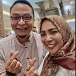 Asluchul.Alif (kiri) bersama Anis Ambiyo Putri. FOTO: ist.