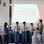 Dinas sosial bekerja sama dengan Polres Kediri, psikolog, dan cabang dinas pendidikan setempat saat terjun ke sekolah-sekolah melakukan sosialisasi. Foto: Ist