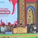 Doa bersama yang digelar Ponpes Waha Bangil, Kabupaten Pasuruan.
