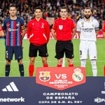 Laga Real Madrid vs Barcelona pada Semifinal Copa del Rey 2022-2023.