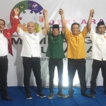 Enam parpol non parlemen saat deklarasi "Membangun Surabaya".