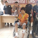 Tersangka SH, salah satu komplotan spesialis curanmor yang ditembak polisi.