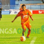 TUMPUAN: Totok Andik, striker Persibo Bojonegoro bakal menjadi andalan untuk menggedor pertahanan timnas U-19. foto: EKY NURHADI/ BANGSAONLINE
