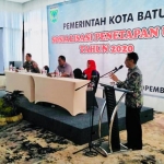 Sosialisasi Penetapan UMK Tahun 2020 yang digelar DPMPTSP dan Naker Kota Batu, Selasa (26/11).