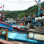 Aktivis nelayan di pelabuhan perikanan pantai Pacitan.