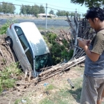 Kondisi mobil Daihatsu Xenia sebelum dievakuasi.