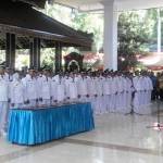 Pelantikan 75 kades Pilkades Serentak Tahun 2016 yang dilakukan oleh Bupati Sidoarjo, di Pendopo Delta Wibawa, Selasa (27/07/2016) pagi ini. foto: mustain/ BANGSAONLINE