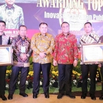 Kapolresta Sidoarjo Kombes Pol Zain Dwi Nugroho yang menerima penghargaan Top 99 Inovasi Pelayanan Publik tahun 2019.