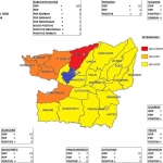 Peta sebaran Covid-19 di Kabupaten Blitar.