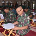Seleksi diikuti puluhan prajurit dan PNS berlangsung di Masjid Al Mahdi, Mako Koarmada II Surabaya, Kamis (30/01).