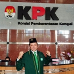 Penulis di Gedung KPK. foto: ist.