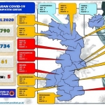 Peta sebaran Covid-19 di Kabupaten Gresik.