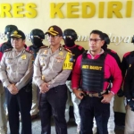Kapolres Kediri Kota AKBP Anthon Heryadi saat bersama tim bandit untuk pengamananan Hari Raya Idul Fitri.