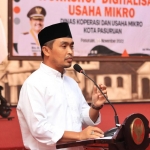 Wakil Wali Kota Pasuruan Adi Wibowo saat membuka worskhop digitalisasi UMKM.