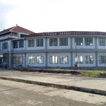 Progres konstruksi pembangunan Anjungan Cerdas.