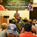 Suasana cangkrukan Kodim Madiun bersama instan pers Madiun.