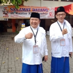 Hendy-Gus Firjaun saat mendaftar di KPU Jember. (foto: ist).