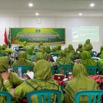 Pelatihan manajemen kepemimpinan yang digelar PC Muslimat NU Tuban dengan peserta para pengurus PAC tingkat kecamatan.