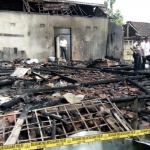 Kondisi rumah usai dilalap si jago merah.