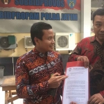  Kuasa hukum korban, M Taufik saat di Propam Polda Jatim, Rabu (20/9/2023).