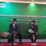 Suasana ketika konferensi pers peluncuran GoSend Sameday.