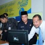 Nampak hadir dalam kunjungan ke KKP Lamongan, Sekda Lamongan Yuhronur Effendi, Sekretaris Dewan, Sulastri serta beberapa pimpinan SKPD/Instansi. (Haris/BANGSAONLINE)