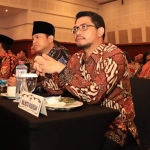 Plt. Wali Kota Pasuruan Raharto Teno Prasetyo, S.T. saat menghadiri Rakor dan Sinergi Penyelenggaraan Pemerintahan di Grand City, Surabaya, Kamis (9/1).