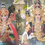 Para artis berpose menampilkan busana kontemporer sub tema raja dan putri.