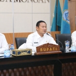 Bupati Yuhronur saat paparan Inovasi Samtaku dalam kompetisi Kovablik Provinsi Jatim 2021.